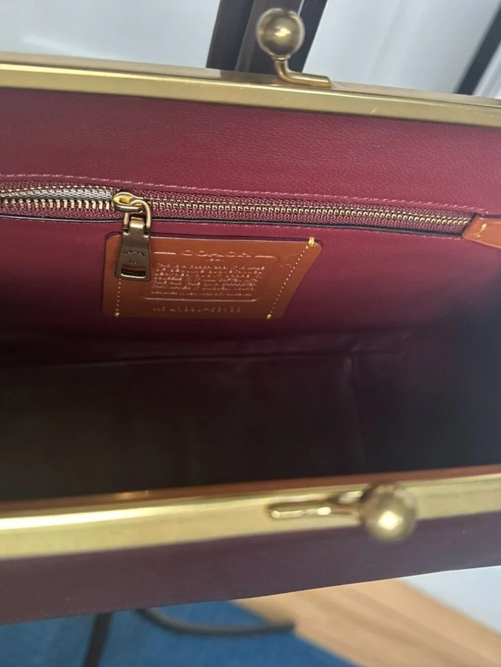 Coach Kisslock Frame Bag
